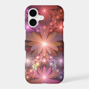 Lit De Fleurs Coloré Brillant Art Fractal Abstrait