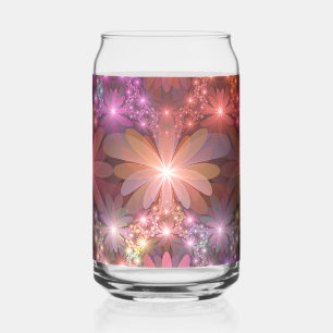 Lit De Fleurs Coloré Brillant Art Fractal Abstrait