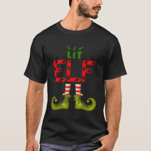 Lit Elf Funny Group Matching Family Pyjamas For Ch T-Shirt