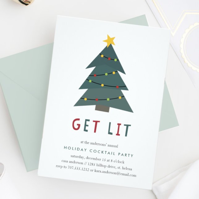 Lit | Invitation Cocktail de vacances (Créateur téléchargé)
