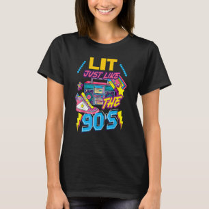 Lit Just Like The 80's Party Costume Retro 80's No T-Shirt