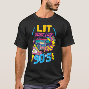 Lit Just Like The 80's Party Costume Retro 80's No T-Shirt