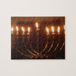 Lit menorah, Israel Jigsaw Puzzle