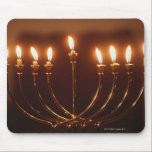 Lit menorah, Israel Mouse Pad<br><div class="desc">AssetID: 200248233-001 / {Gary Faber} / Lit menorah, Israel</div>