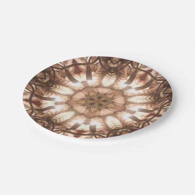 Lit Merry Christmas Party Tree Lights Paper Plates (Angled)