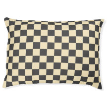 Beige + Grey Check À damiers Checkerboard Motif