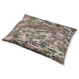 Lit Pour Animaux Chien Camo Armée Mélangée Texturée