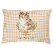 Happy Sheltie Laurel Branch Wreath | Personnalisé