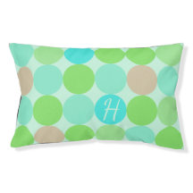 Turquoise Bleu, Vert Pomme et Cercles Corail Clair
