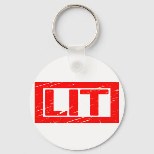 Lit Stamp Keychain