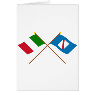 L'Italie et les drapeaux croisés par Campanie