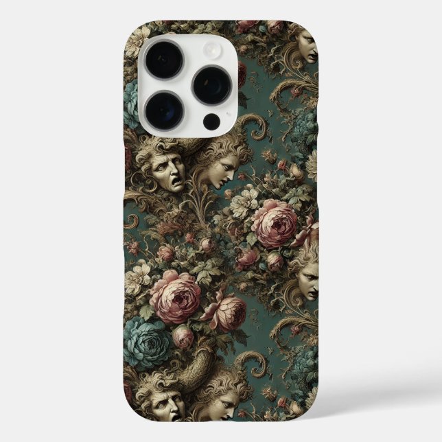 Litany of Aristocrats – Gothic Floral Design Case-Mate iPhone Case (Back)