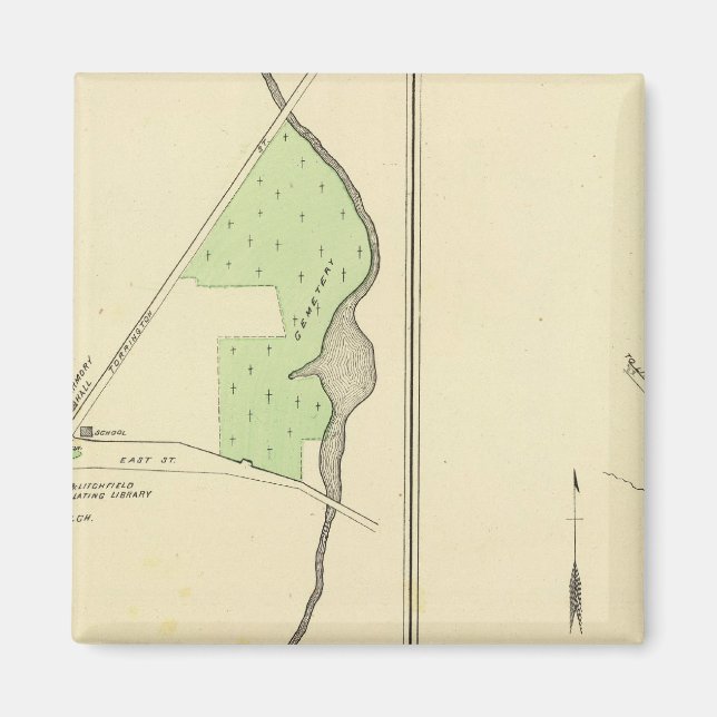 Litchfield, Watertown Magnet (Front)