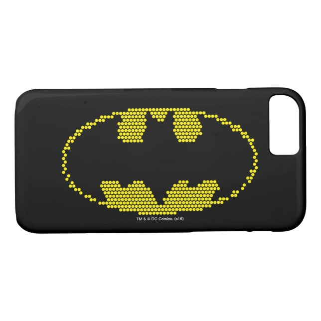 Lite-Brite Bat Emblem Case-Mate iPhone Case (Back (Horizontal))