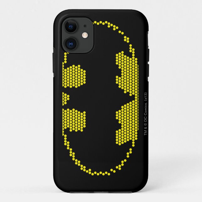 Lite-Brite Bat Emblem Case-Mate iPhone Case (Back)