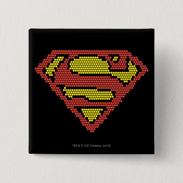 Lite-Brite S-Shield 2 Inch Square Button (Front)