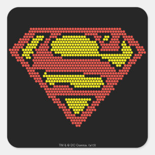 Lite-Brite S-Shield Square Sticker