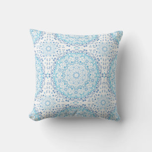 Lite coussin décoratif bleu Mandala