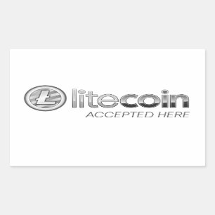 Litecoin a accepté ici des autocollants de
