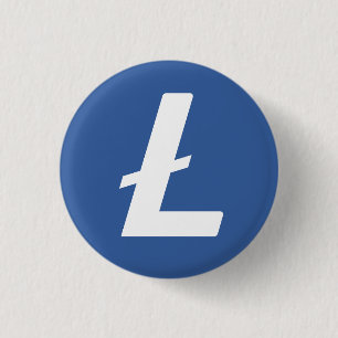Litecoin (LTC) Cryptocurrency Blockchain Flair 1 Inch Round Button