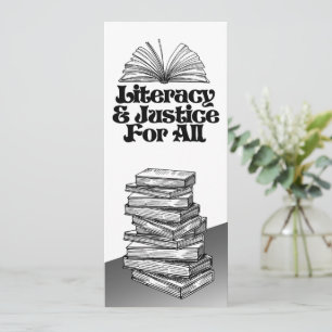 Literacy and Justice For All Bookmark Save The Date