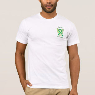 Literacy Awareness Ribbon Green Angel Custom Shirt