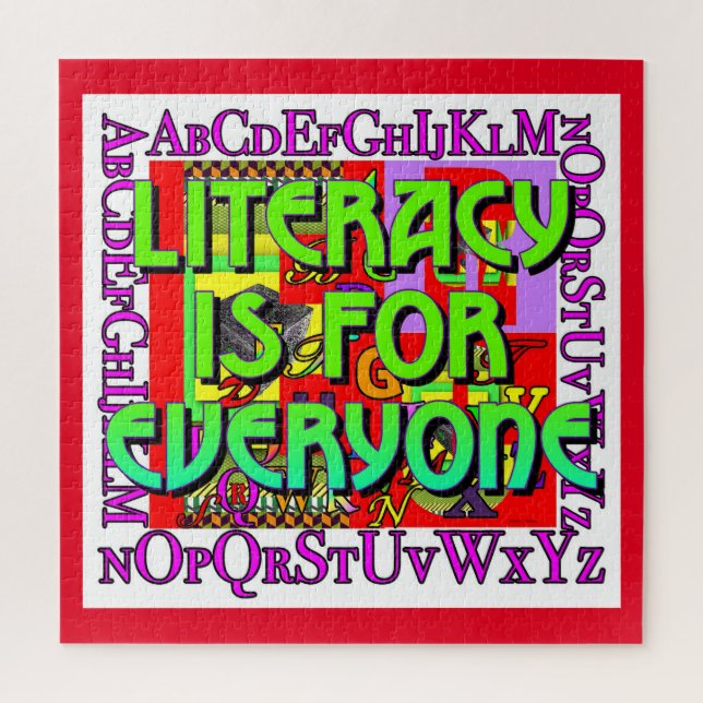 LITERACY IS FOR EVERYONE JIGSAW PUZZLE (Vertical)