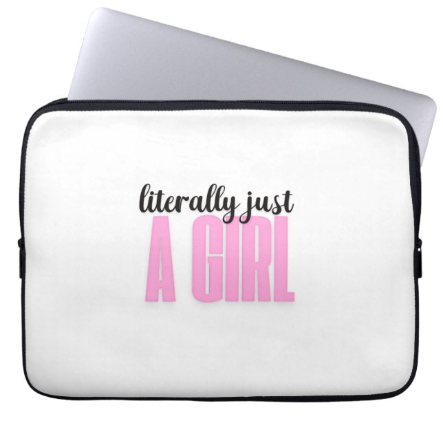 literally just a girl - Electronics Bag (Front)