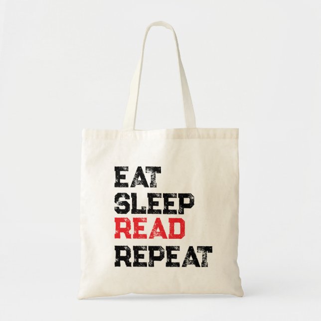 Literary Bookish Gift Book Lover Quote Tote Bag (Front)