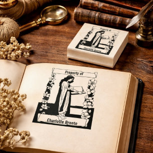 Literary Bookplate Stamp