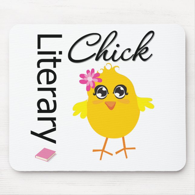 Literary Chick Mouse Pad (Front)