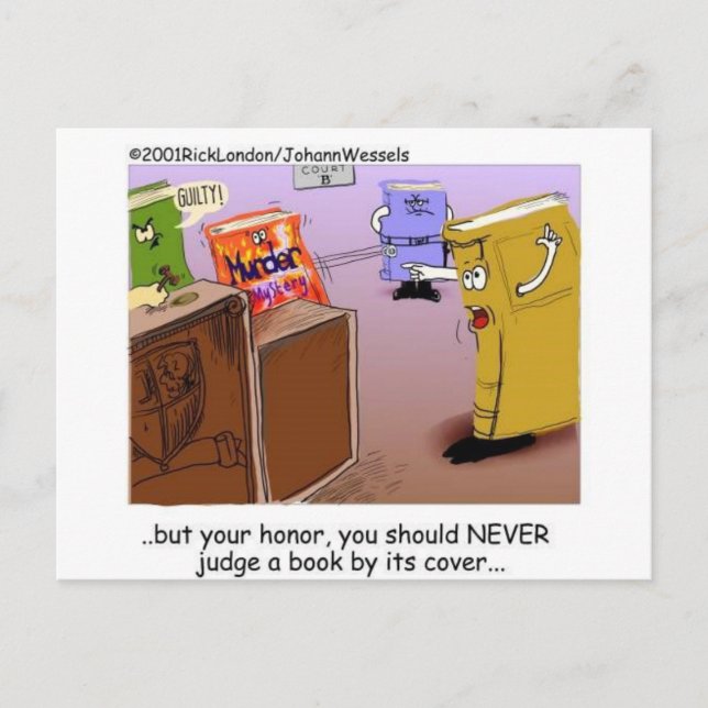 Literary Courtroom Drama Funny Gifts Tees Mugs Etc Postcard (Front)