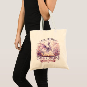 Literary Dragon Quote for Readers & Bibliophiles Tote Bag