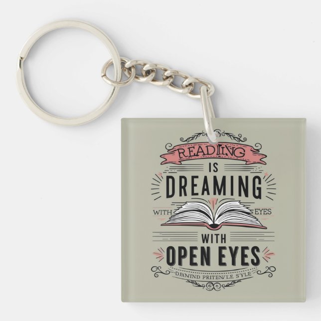 Literary Dream Keychain (Front)