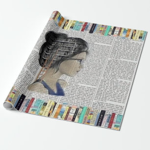 Literary Gift for Bookish Girls Wrapping Paper