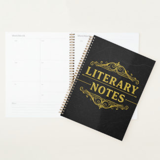Literary Notes – Dark Academia  Planner