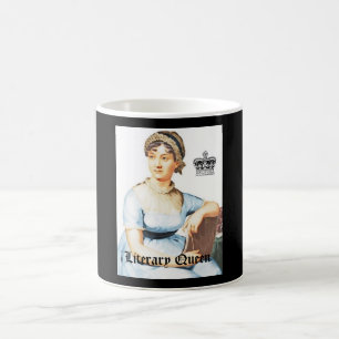 Literary Queen Coffee Cup Vintage Jane Austen Mug