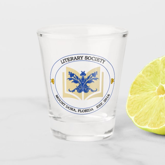 Literary Society Shot Glass (Front)
