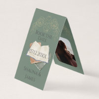 Literary Themed Bookmark Save the Date Cards
