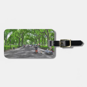 Literary Walk- Central Park, New York Luggage Tag
