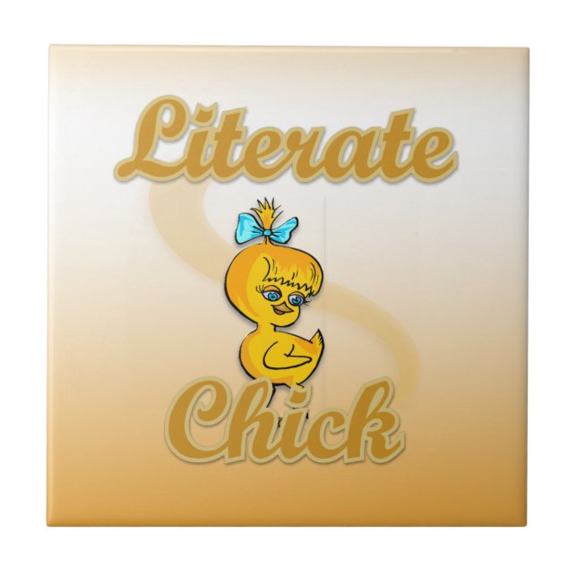 Literate Chick Tile (Front)