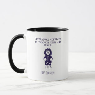 Literature Connects Us Time Space Reading Mug