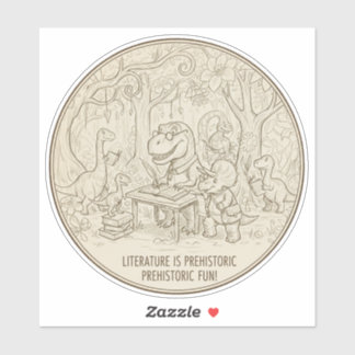 Literature Is Prehistoric Fun – Cute Dinosaur