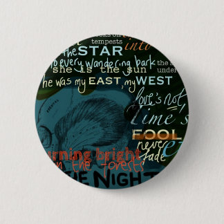 Literature Quotes Love Poetry Shakespeare Dark 2 Inch Round Button