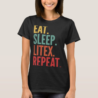Litex Crypto Eat Sleep Litex Repeat T-Shirt