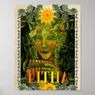 LITHA, POSTER DE SABBAT EN WICCAN SOLSTICE