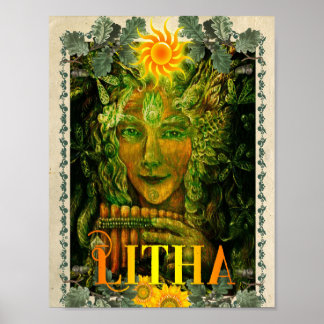 LITHA, POSTER DE SABBAT EN WICCAN SOLSTICE D'ÉTÉ
