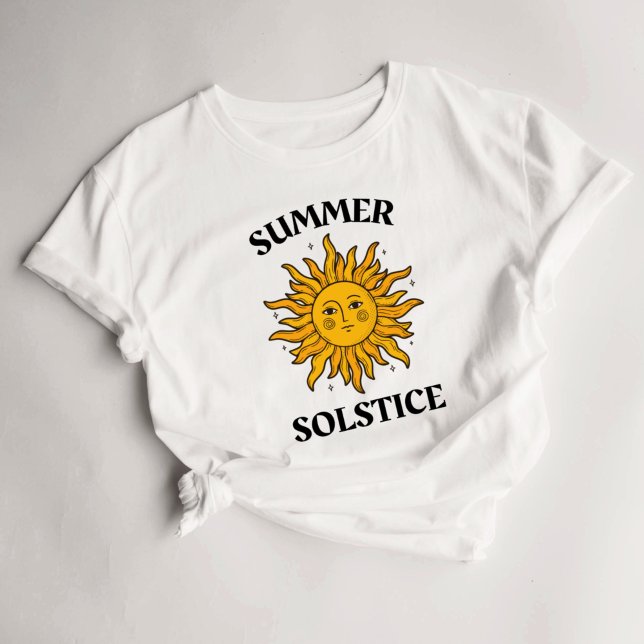 Litha Summer Solstice Sun Design Sabbats T-Shirt (Creator Uploaded)