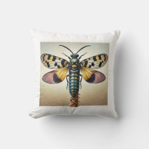Lithargyrus insect 010824IREF223 - Watercolor Throw Pillow