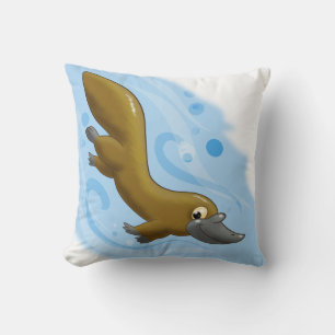 Lithe Platypus Throw Pillow